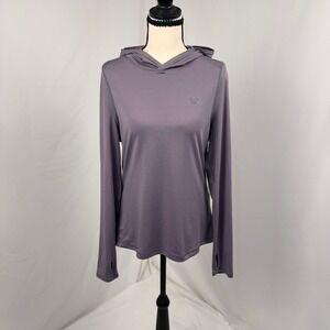 Vortex Sunslayer Hoodie Womens Medium Purple Thumbhole Athletic S1S25079